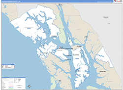 Hoonah-Angoon Borough (County) Basic Wall Map